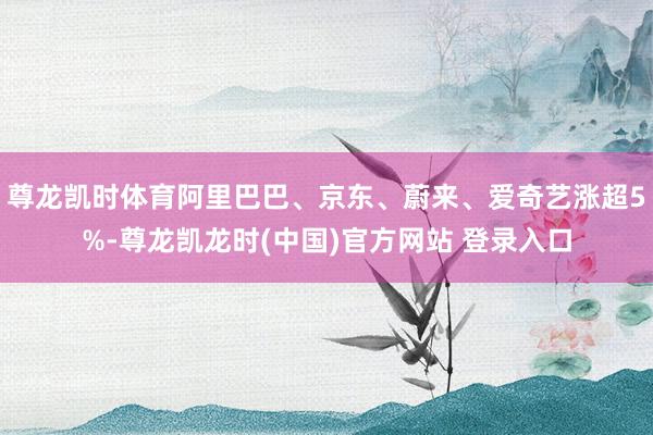 尊龙凯时体育阿里巴巴、京东、蔚来、爱奇艺涨超5%-尊龙凯龙时(中国)官方网站 登录入口