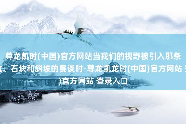 尊龙凯时(中国)官方网站当我们的视野被引入那条布满泥坑、石块和斜坡的赛谈时-尊龙凯龙时(中国)官方网站 登录入口