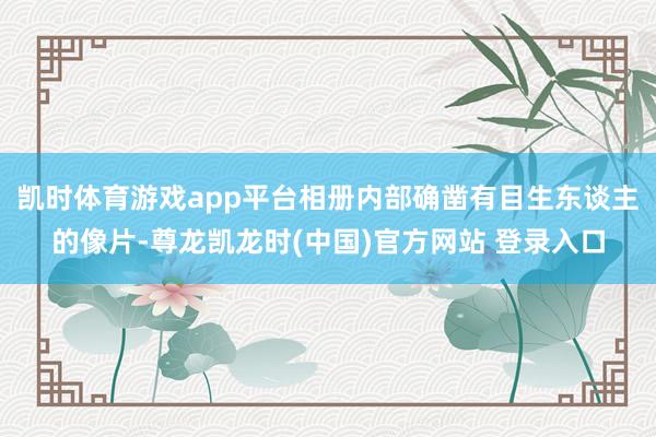 凯时体育游戏app平台相册内部确凿有目生东谈主的像片-尊龙凯龙时(中国)官方网站 登录入口