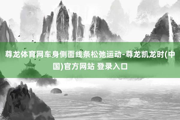 尊龙体育网车身侧面线条松弛运动-尊龙凯龙时(中国)官方网站 登录入口