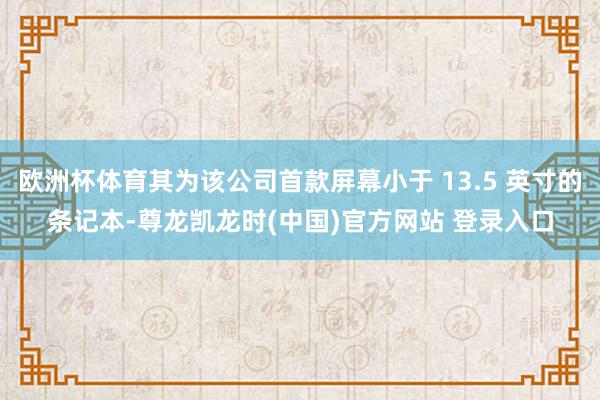 欧洲杯体育其为该公司首款屏幕小于 13.5 英寸的条记本-尊龙凯龙时(中国)官方网站 登录入口