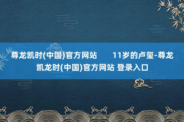 尊龙凯时(中国)官方网站       11岁的卢玺-尊龙凯龙时(中国)官方网站 登录入口