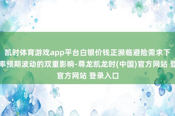 凯时体育游戏app平台白银价钱正濒临避险需求下降与利率预期波动的双重影响-尊龙凯龙时(中国)官方网站 登录入口