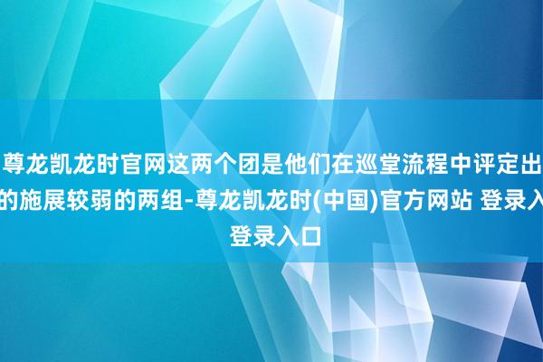 尊龙凯龙时官网这两个团是他们在巡堂流程中评定出来的施展较弱的两组-尊龙凯龙时(中国)官方网站 登录入口