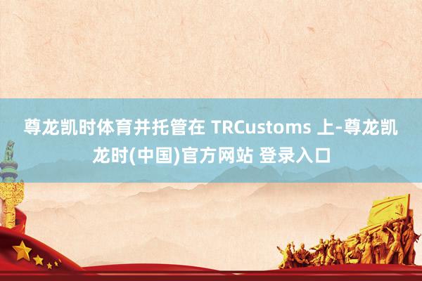 尊龙凯时体育并托管在 TRCustoms 上-尊龙凯龙时(中国)官方网站 登录入口